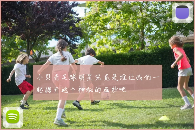 小贝壳足球明星究竟是谁让我们一起揭开这个神秘的面纱吧