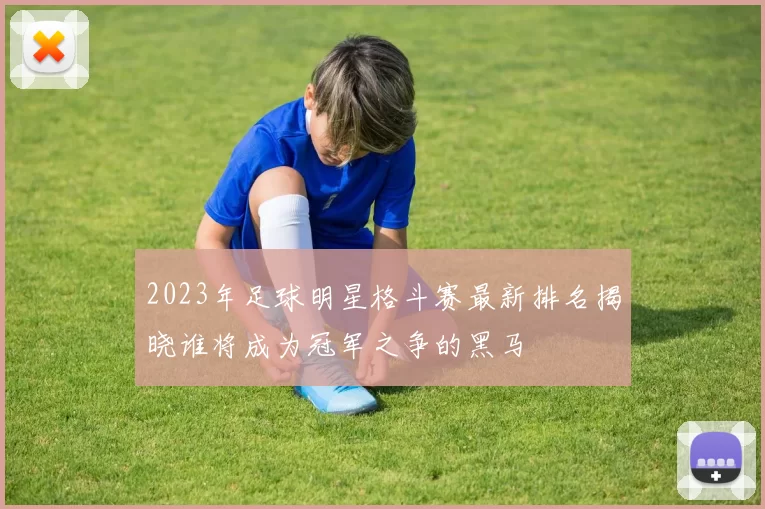 2023年足球明星格斗赛最新排名揭晓谁将成为冠军之争的黑马
